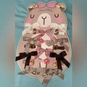 Cute Ava Olivia Capybara Hair Bows Set For Girls